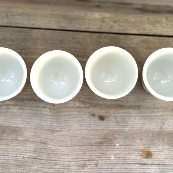 Vintage RESTAURANT WARE Shenango China 4 Egg Custard Cups Diner USA - Picture 5 of 14